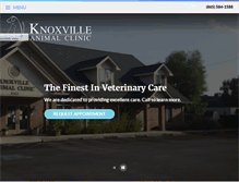 Tablet Screenshot of knoxvilleanimalclinic.com